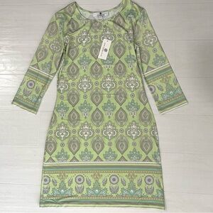 JEAN-PIERRE KLIFA Paris Daphne Dress Pastel Green NWT, Women’s Small